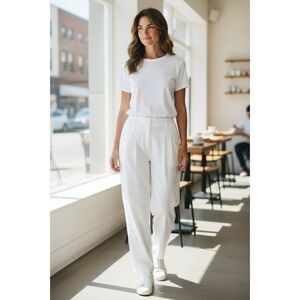 Ou Petites by Tan Jay Women’s White Pants Size 14 # 17